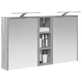 vidaXL Set kabinetov do kúpeľne 3 ks 106 x 16 x 62,5 cm