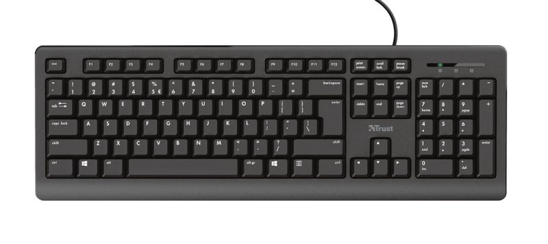 TRUST PRIMO/Drôtová USB/ CZ- SK layout/Čierna
