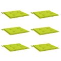 vidaXL Podložky na záhradné stoličky 6 ks 50x50x3 cm, oxfordská látka