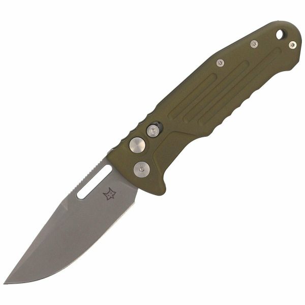 FOX knives FX-503 ALOD SMARTY automatický vreckový nôž 8 cm, Stonewash, hliník, hilník, puzdro