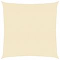 vidaXL Tieniaca plachta 160 g/m², krémová 7x7 m, HDPE