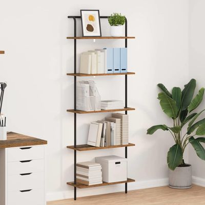 vidaXL Regál na knihy 5 úrovní 60 x 24 x 168 cm Kompozitné drevo