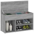 vidaXL Lavica na topánky sivá sonoma 80x30x45 cm spracované drevo