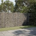 vidaXL Gabiónový kôš s krytom 300x100x150 cm pozinkované železo