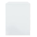 vidaXL Nočné stolíky 2 ks lesklé biele 45x34,5x44,5cm kompozitné drevo