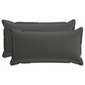 vidaXL Poťah na podložku 2 ks HOUTEN Antracitová 40 x 70 cm Polyester