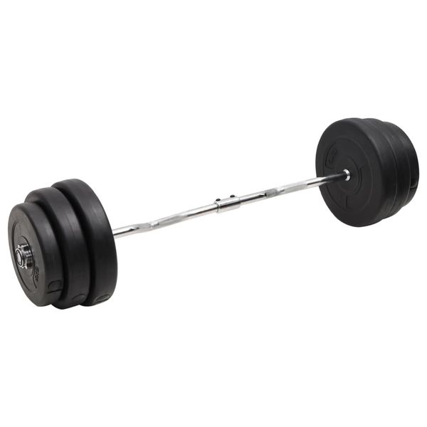 vidaXL Obojručná činka so závažiami 90 kg