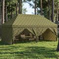 vidaXL Baldachýn s 4 bočnými stenami 2,9 x 5,8 m Armádna kamufláž