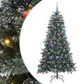 vidaXL Umelý vianočný stromček Zelená 180 cm PVC, plast a oceľ