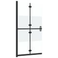 vidaXL Skladacia sprchová zástena polopriehľadné ESG sklo 120x190 cm
