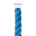 vidaXL Pracovné lano modré 20 mm 100 m polypropylén