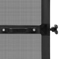 vidaXL Hinged Hmyzová sieť Antracitová a čierna 120 x 240 cm