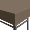 vidaXL Strieška na altánok 310 g/m² 3x4 m, sivohnedá