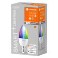 LEDVANCE SMART LED žiarovka CLAS B 40 4,9 W E14 Multicolor