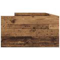 vidaXL Rám postele Staré drevo 90 x 200 cm Masívne borovicové drevo