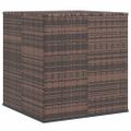 vidaXL Záhradný úložný box z polyratanu 100x97,5x104 cm hnedý