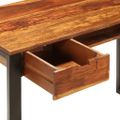 vidaXL Stôl z akáciaového dreva a ocele 110x55x78 cm