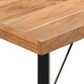 vidaXL Barový stôl 180x70x107 cm masívna akácia a železo