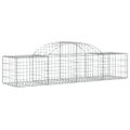 vidaXL Oblúkový gabionový kôš 13 ks 200x50x40/60 cm pozinkované železo