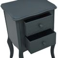 vidaXL Nočný stolík sivý 43x32x65 cm MDF