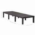 vidaXL Záhradné ležadlo antracitové plastové