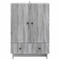 vidaXL Servírovacia skriňa Sivá Sonoma 66 x 34,5 x 95 cm
