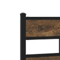 vidaXL Posteľný rám bez matraca dymový dub 80x200 cm kompozitné drevo