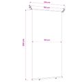 vidaXL Bočný markíz na balkón 117 x 250 cm