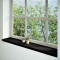 vidaXL Okenný parapet 2 ks hnedočierná 140x25x2 cm dubový masív