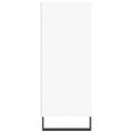 vidaXL Vysoká skrinka biela 57x35x90 cm kompozitné drevo