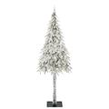 vidaXL Vianočný stromček s 300 LED-i Biela 210 cm PE a oceľ