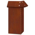 vidaXL Slimáková ohrada 13,5 x 13,5 x 25 cm Poveternostne odolná oceľ
