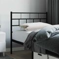 vidaXL Kovové náhradné čelo postele čierne 80 cm
