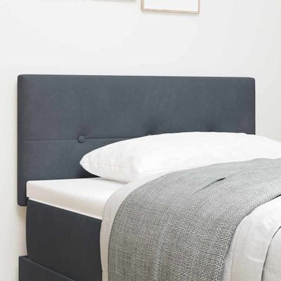 vidaXL LED hlavová doska s LED pásikmi Biely 80 cm Zamat
