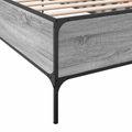 vidaXL Rám postele Sivý Sonoma 80 x 200 cm Kompozitné drevo