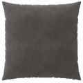 vidaXL Poťah na podložku 6 pcs HEERLEN Tmavosivá 60 x 60 cm Zamat
