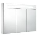 vidaXL LED kúpeľňová zrkadlová skrinka 88x13x62 cm