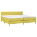 vidaXL Boxspring posteľ s matracom zelená 200x200 cm látka