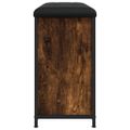 vidaXL Lavička na topánky s vyklápacou zásuvkou dymový dub 82x32x56 cm