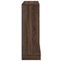 vidaXL Obloženie krbu hnedý dub 100x30x87,5 cm kompozitné drevo
