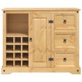 VidaXL Úložisko v kuchyni so zásuvkou Medový vosk 112 x 70 x 91,5 cm