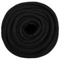 vidaXL Lodné lano čierne 18 mm 100 m polypropylén