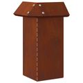 vidaXL Slimáková ohrada 4 ks 13,5 x 13,5 x 25 cm Hrdzavý