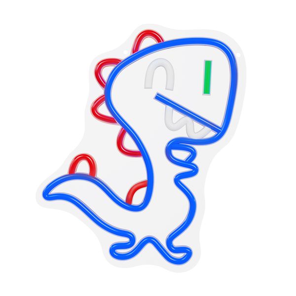 Neon PLEXI LED JURASSIC BABY DINO modrý FLNJ01 Forever Light