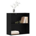 vidaXL Regál na knihy 80 x 30 x 76,5 cm Kompozitné drevo Čierny dub