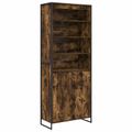 vidaXL Vysoké skrinky Dymová dub 79 x 36 x 200 cm Kompozitné drevo