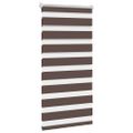 vidaXL Zebrová roleta 60,9x120 cm Šírka látky 56,7 cm, kávová