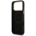 Puzdro Guess 4G Logo Plate MagSafe pre iPhone 17 Pro Max čierne