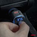 FM vysielač 2× USB-A microSD 12/24V AMiO-04654