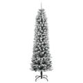 vidaXL Umelý vianočný stromček 300 LED a snehové vločky 240 cm